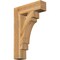Ekena Millwork Merced Block Rough Sawn Bracket, Western Red Cedar, 6"W x 24"D x 36"H BKT06X24X36MRC05RWR - alternate 1